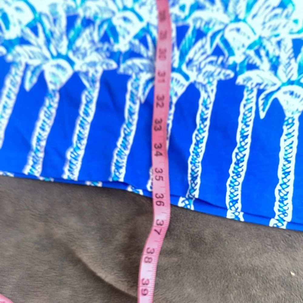 Lilly Pulitzer Bay Dress Whisper Blue Pima Cotton - Picture 6 of 7